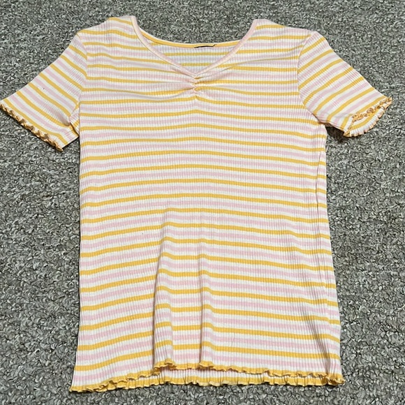Striped girls shirt set - Picture 3 of 4